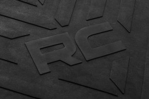 Toyota Tacoma Truck Bed Mat - Rough Country - 5 ft Bed, RC Logo, 3/8 in Nyracord - '24-'26